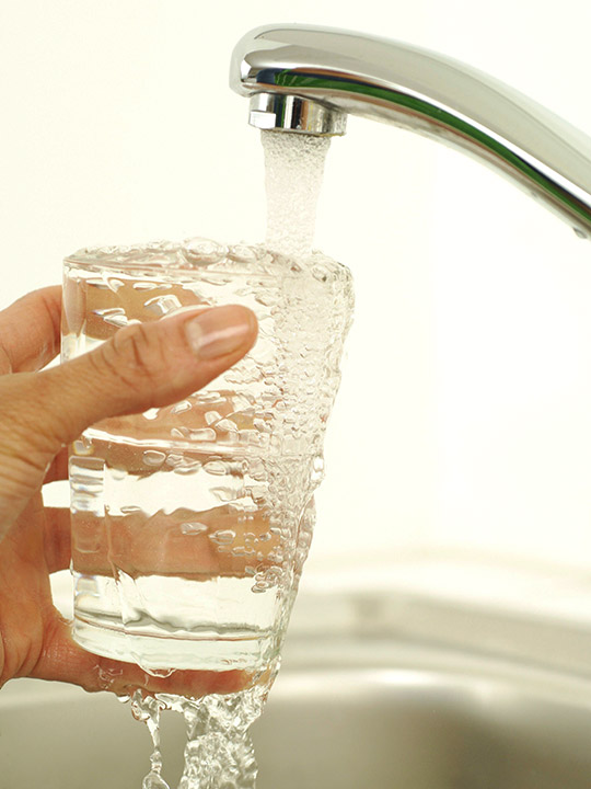 Clean tasting, clean smelling filtered water from every tap